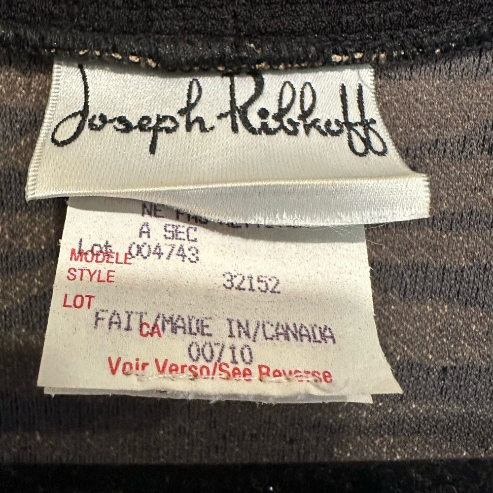 Joseph Ribkoff Brown/Black/Gold Cardigan - Picture 4 of 7